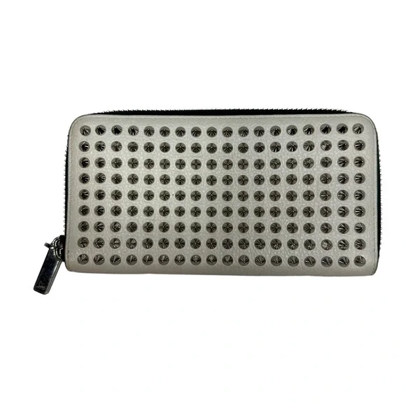 Christian Louboutin Panettone Spike Studded Long Wallet white - Picture 2 of 15